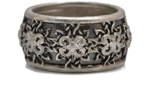 Woven Scrolls Band Ring