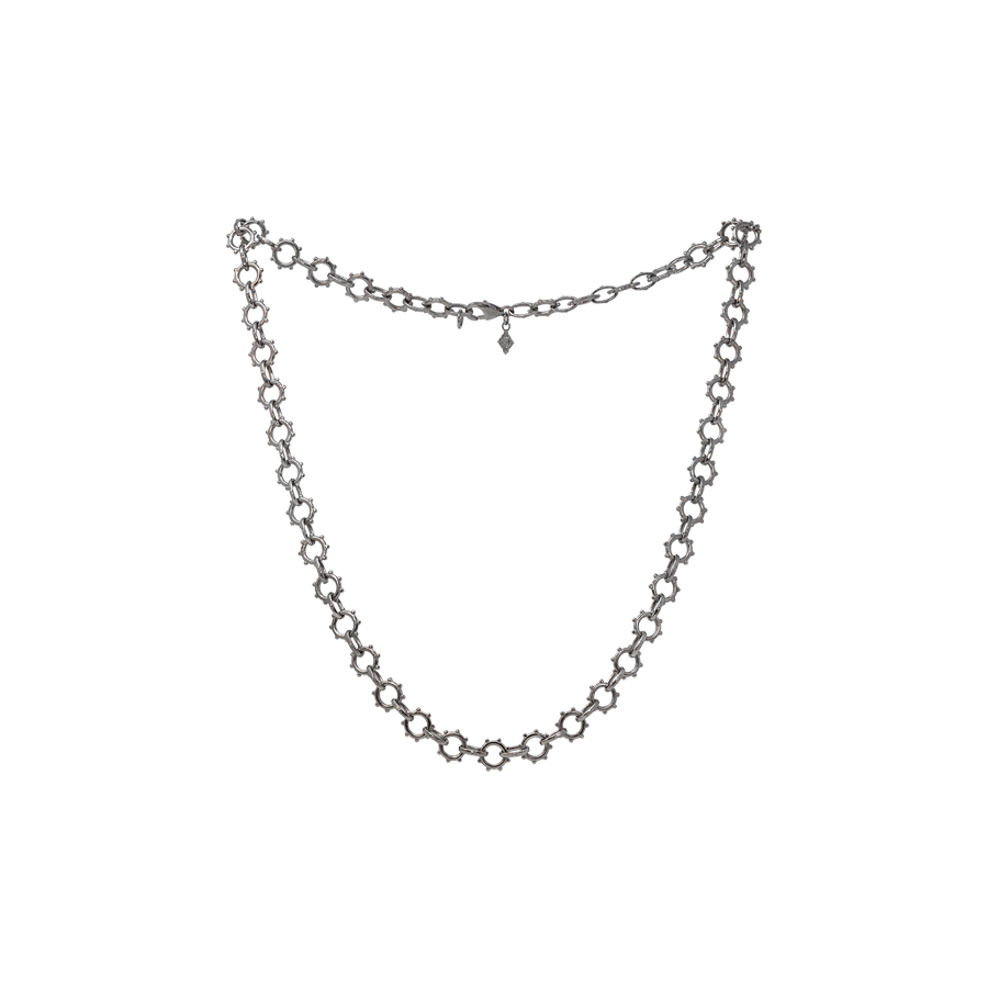 SILVER CHAIN LINK NECKLACE Armenta Collection