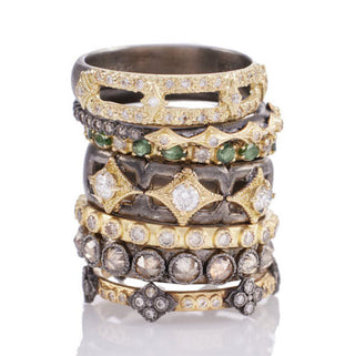 Gold Crivelli Stack Band Ring