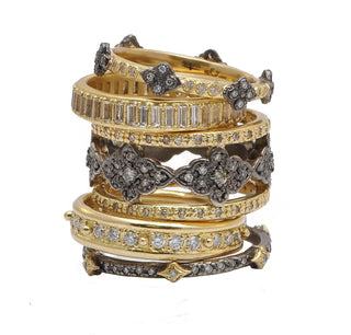 Gold Crivelli Stack Band Ring