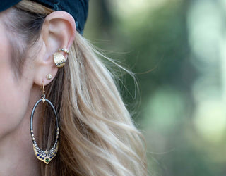 Pave Hinged Ear Cuff Earring