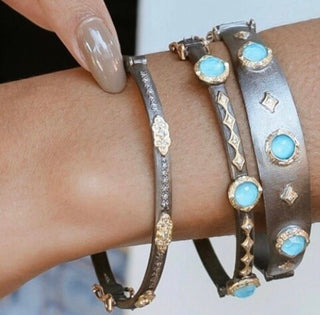 Turquoise Crivelli Bangle Bracelet