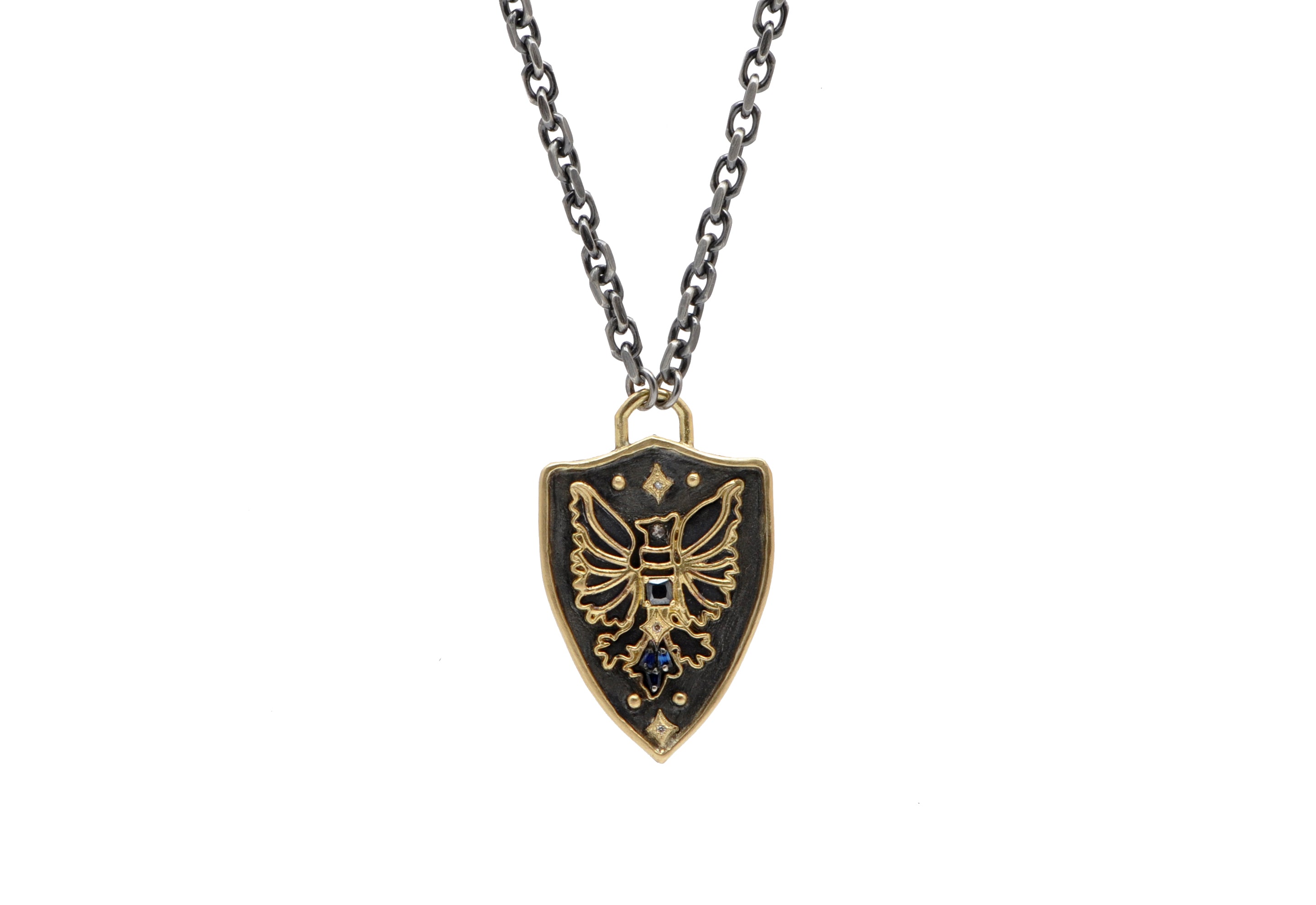 Griffin Shield Necklace – Armenta Collection