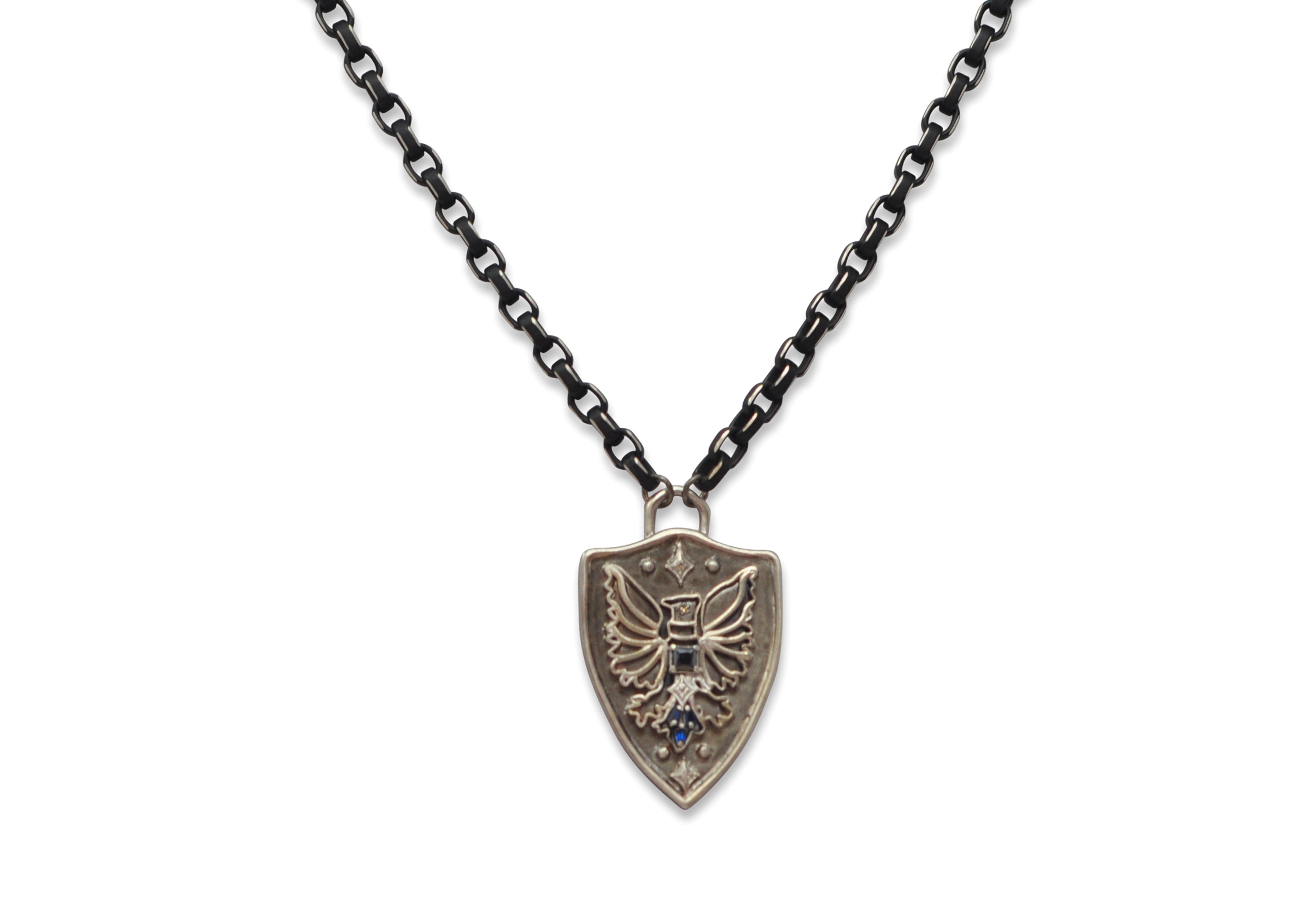 Griffin Shield Pendant Necklace – Armenta Collection