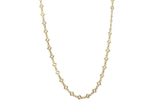 18" YELLOW GOLD SCROLL NECKLACE