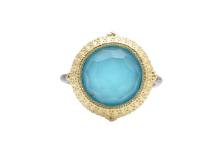 Turquoise Round Pointed Statement Ring