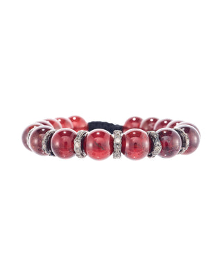 BEADED CHAMPAGNE DIAMOND PULL BRACELET