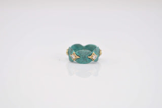 ARTIFACT COIN RING IN TURQUOISE PATINA