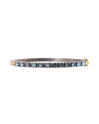 LONDON BLUE TOPAZ DIAMOND HUGGIE BRACELET