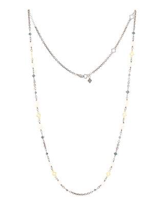 Textured Pearl Chain Necklace
