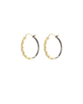 WHITE SAPPHIRE HUGGIE LEVER EARRINGS