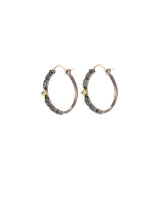 GRANDIDIERITE CRIVELLI HOOP EARRINGS
