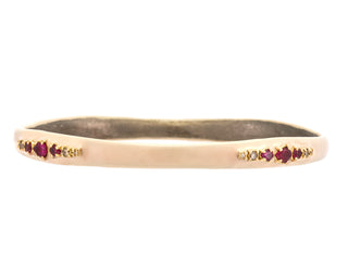 CHAMPAGNE DIAMONDS PINK ENAMEL BRACELET