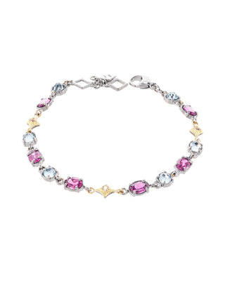 MULTI-GEMSTONE CHAIN BRACELET