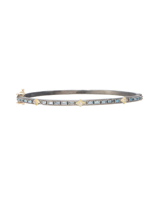 Swiss Blue Topaz Channel Bracelet