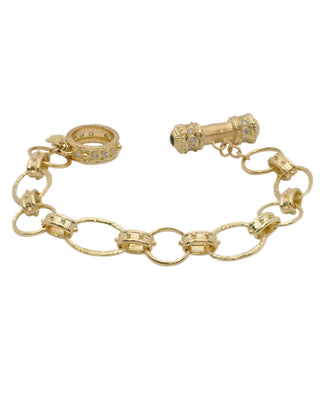 OVAL LINK BRACELET WITH LARGE TOGGLE CLASP
