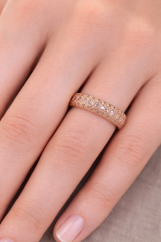 ROSE WORLD MORGANITE BAND RING