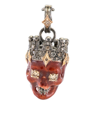 DIAMONDS MINT ENAMEL SKULL ENHANCER