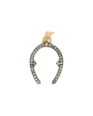 14kt Rose Gold & Sterling Silver Large Horseshoe Enhancer