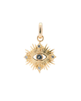 18kt Yellow Gold Starburst Evil Eye Enhancer