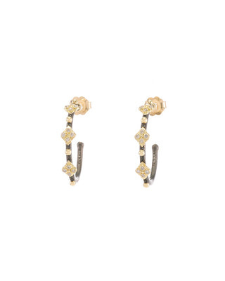 16.5MM CRIVELLI STATION HOOP EARRINGS