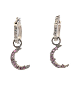 PURPLE GARNET RHODOLITE SCROLL CHARM