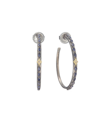 Marquise Iolite Diamond Earrings