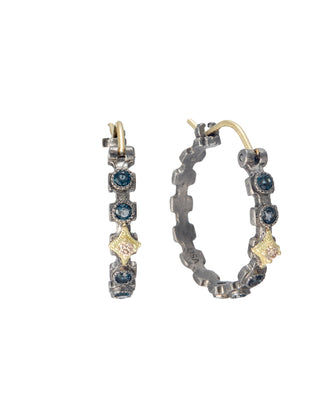 London Blue Topaz Hoop Earrings