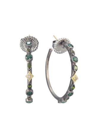 Tourmaline Diamond Earrings