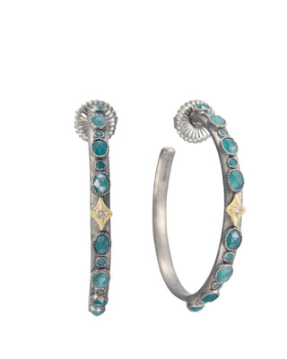 Grandidierite Diamond Earrings