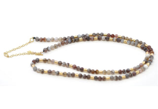 Botswana Agate Beaded Necklace