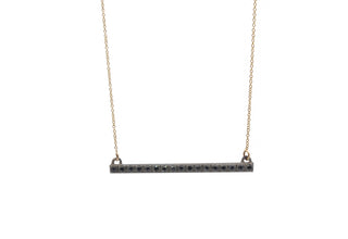 Blackened Bar Necklace