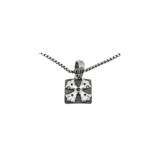 SQUARE MALLESE CROSS NECKLACE