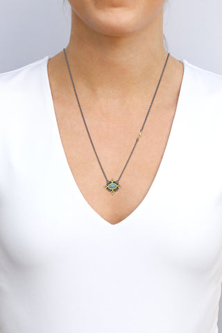 15" TURQUOISE DROP NECKLACE