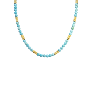 20" ARTIFACT TURQUOISE BEADED NECKLACE