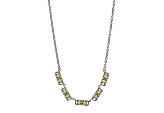 18" TEXTURED HORSESHOE CHAIN LINK NECKLACE