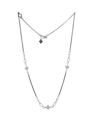Oval Link Station Necklace