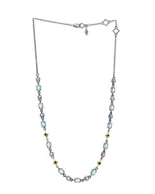 London Blue Topaz & Iolite Chain Necklace