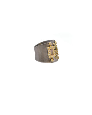 Crivelli, White Diamond & Morganite Ring