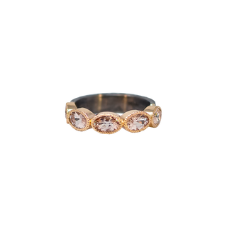 6X4 MM OVAL MORGANITE STACK BAND
