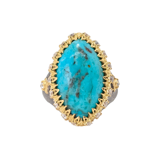 MARQUISE TURQUOISE SIGNET RING