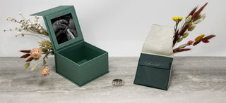 LONDON BLUE TOPAZ SCROLL STATEMENT RING