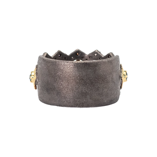 LONDON BLUE TOPAZ SCROLL STATEMENT RING