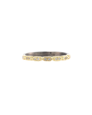 SLIM WHITE DIAMOND STACK RING