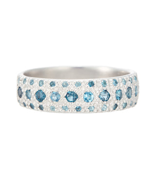 London Blue Topaz Half Eternity Ring