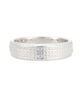 London Blue Topaz Half Eternity Ring