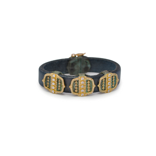 Artifact Buckle Leather Bracelet