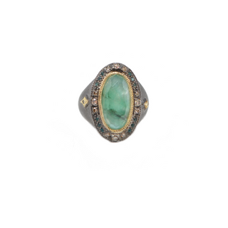 OVAL EMERALD COCKTAIL RING
