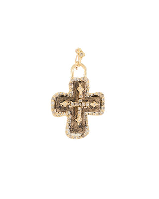 18kt Yellow Gold Sueno Shield Cross Enhancer