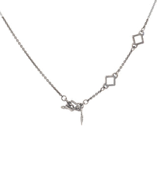 GRANDIDIERITE & APATITE DIAMOND NECKLACE